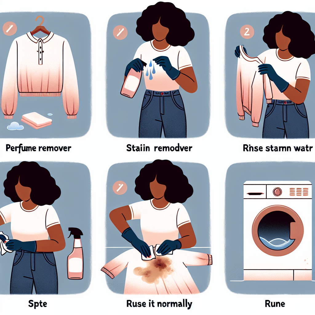 cara menghilangkan noda parfum di baju